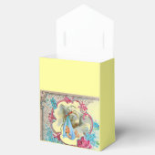 Ballotins STORK BÉBÉ GARÇON DOUCHE BLEU GEM MONOGRAM Jaune (Ouvert)