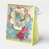 Ballotins STORK BÉBÉ GARÇON DOUCHE BLEU GEM MONOGRAM Jaune (Arrière)