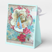 BALLOTINS STORK BÉBÉ GARÇON DOUCHE BLUE GEM PIERRE MONOGRAM (Arrière)