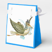 BALLOTINS STORK BÉBÉ GARÇON DOUCHE BLUE GEM PIERRE MONOGRAM (Arrière)