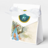 BALLOTINS STORK BÉBÉ GARÇON DOUCHE BLUE GEM PIERRE MONOGRAM (Verso)