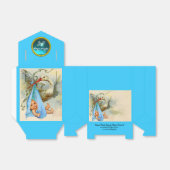 BALLOTINS STORK BÉBÉ GARÇON DOUCHE BLUE GEM PIERRE MONOGRAM (Déplié)