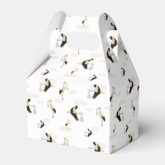 Ballotins Stork Nouveau-né bébé garçon fille Motif (Arrière)