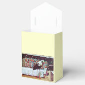 BALLOTINS STORK TWIN BABY SHOWER GEM BLANC MONOGRAM (Ouvert)