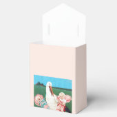 BALLOTINS STORK TWIN BÉBÉ FILLE DOUCHE ROSE GEM MONOGRAM (Ouvert)