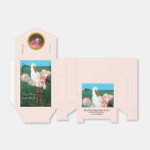 BALLOTINS STORK TWIN BÉBÉ FILLE DOUCHE ROSE GEM MONOGRAM (Déplié)