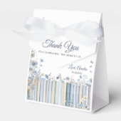 Ballotins Storybook Blue Floral Baby shower Merci (Verso)