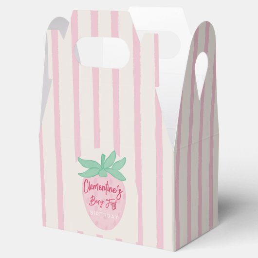 Ballotins Strawberry Berry First Favor Box (Ouvert)