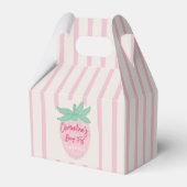 Ballotins Strawberry Berry First Favor Box (Verso)