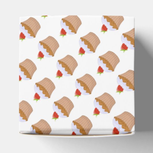 Ballotins Strawberry Iced Bun Cake Pattern (Haut)