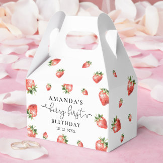 Ballotins Strawberry Summer Party Favor Boxes