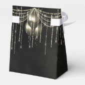 Ballotins String Lights & Balloons Sweet 16 Black/Gold ID473 (Arrière)