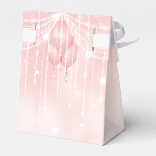 Ballotins String Lights & Balloons Sweet 16 Rose Gold ID473 (Arrière)