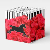 Ballotins Stripes Aquarelle Roses Derby Horse 2" (Verso)