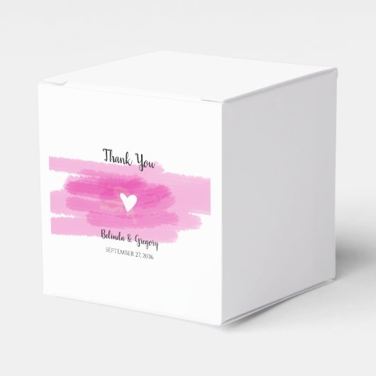 Ballotins Strokes de peinture simple et Mariage cardiaque (Verso)