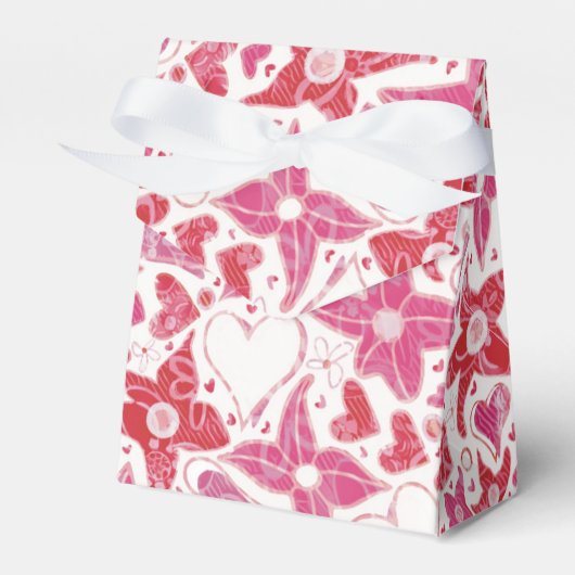 Ballotins Style Différent De Fleur & Coeurs Motif (Verso)