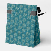 Ballotins Style ethnique Floral Mini-imprimé Beige sur Turqu (Arrière)