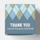 Ballotins style Jacquard bleu brun golf merci boîte cadeau (Haut)