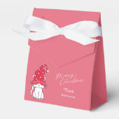 Ballotins Style rose Joyeux Noël Moderne Cute Chat (Verso)