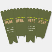 BALLOTINS STYLISÉ MODERNE ARMÉE PERSONNALISÉE MARQUE VERTE P (Déplié)