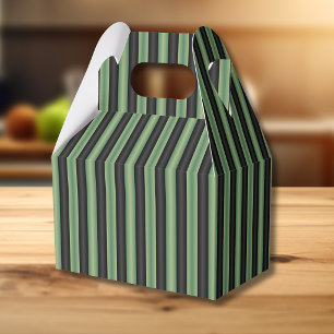 Ballotins Stylish Vintage Olive Sage Vert Noir 3D Rayé