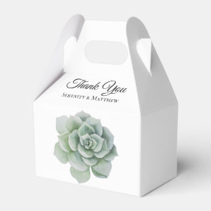 Ballotins Succulente Fleur de Sauge Verte Bohème Mariage Rem