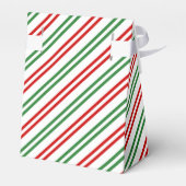 Ballotins Sucre de canne Noël rayures Rouge Vert (Arrière)