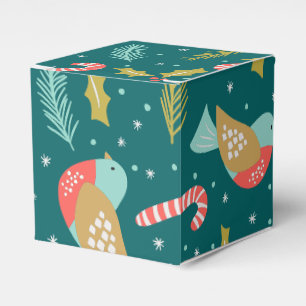 Ballotins Sucres de canne Holly Pine Boughs Oiseaux