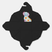 Ballotins Sugar Skull Chien Black Halloween Party Ballotin (Déplié)