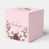 Ballotins Suite fleurie sophistiquée Micro-Mariage (rose) (Arrière)