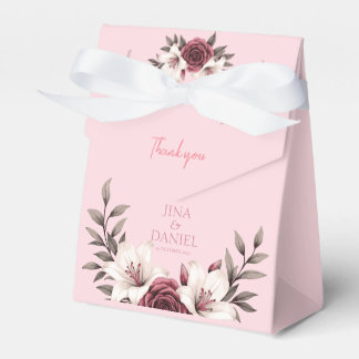 Ballotins Suite fleurie sophistiquée Micro-Mariage (rose)