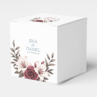 Ballotins Suite Florale sophistiquée Micro-Mariage (blanche)