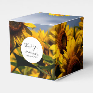 Ballotins Sunflower Blue Sky Rustique Mariage