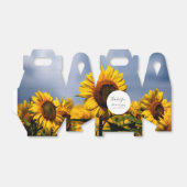 Ballotins Sunflower Blue Sky Rustique Mariage (Déplié)