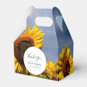 Ballotins Sunflower Blue Sky Rustique Mariage (Verso)