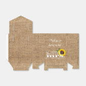 Ballotins Sunflower Country Burlap Favoriser | FÊTE DES MARI (Déplié)