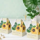 Ballotins Sunflower Sunshine Mariage Favor Box