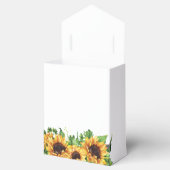 Ballotins Sunflower Wedding Favor Box (Ouvert)