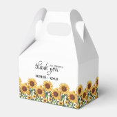 Ballotins Sunflower Wedding Favor Box (Arrière)