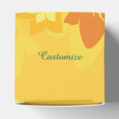 Ballotins Sunny Summer Jaune Ballotin de coeur floral (Haut)