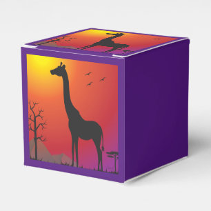 Ballotins Sunset Giraffe Party Favoriser Box