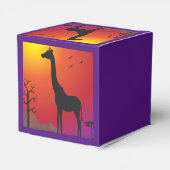 Ballotins Sunset Giraffe Party Favoriser Box (Arrière)