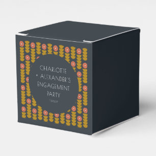 Ballotins Super Retro les années 70 Floral Custom Engagement