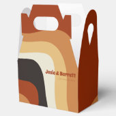 Ballotins Super rétro les années 70 Wavy Orange Brown Funky  (Ouvert)