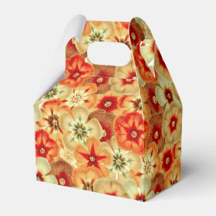 Ballotins Super Retro Orange Hippie Fleurs Motif