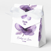 Ballotins Superbe Mariage de fleurs violettes (Verso)