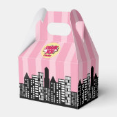 Ballotins Superhero Comic Style de livre fille Anniversaire  (Verso)