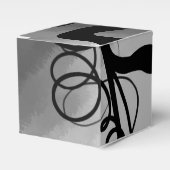 Ballotins Sur la grille : gris Abstrait, noir et blanc (Verso)