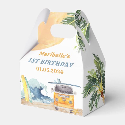 Ballotins Surf d'été Fête d'anniversaire (Verso)