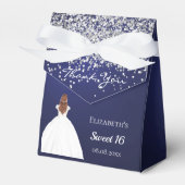 Ballotins Sweet 16 marine bleu blanc robe fête (Verso)